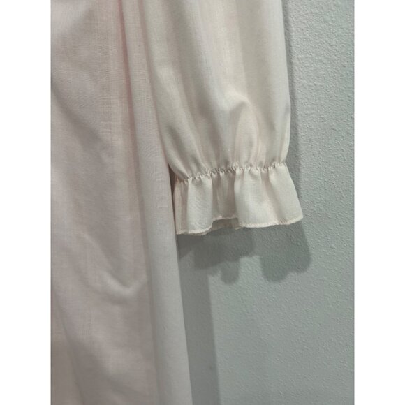 Vintage Cachet Pink Floral Embroidered Nightgown Set - Picture 6 of 12